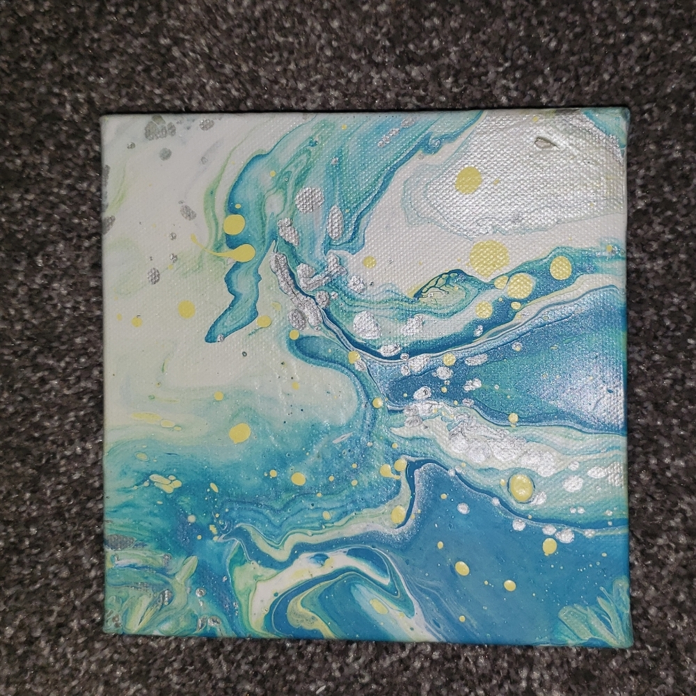 6" by 6"Sea Scape Painting by local artist